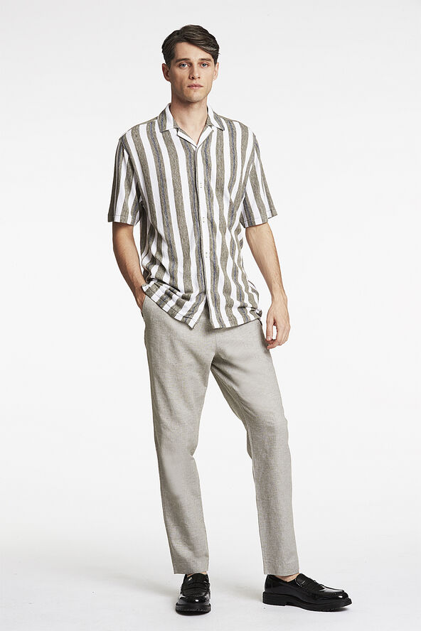 Lindbergh Knitted resort collar S/S Army