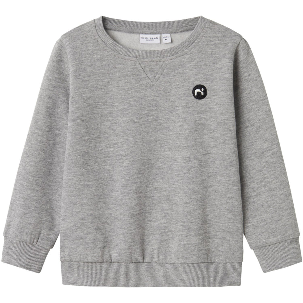 Køb Name It Grey Melange Vimo Sweatshirt Noos