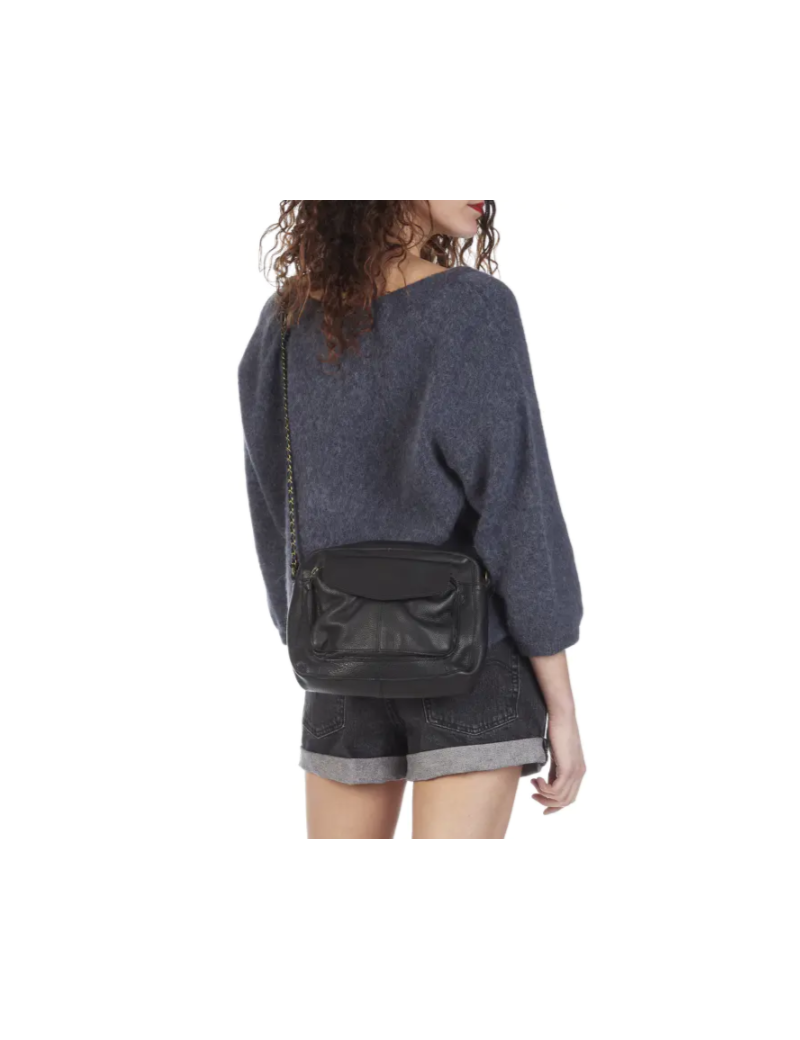 PIECES SAC À BANDOULIÈRE NAINA NOIR