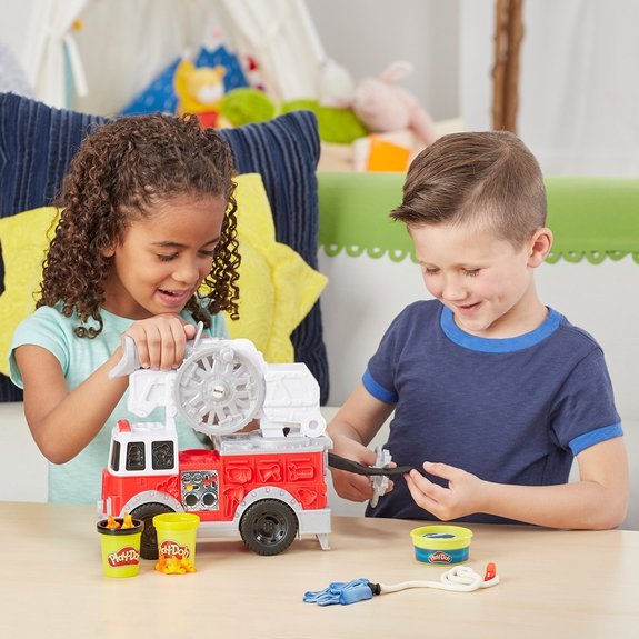 Play-Doh Wheels – Pâte à modeler - Le camion de pompiers