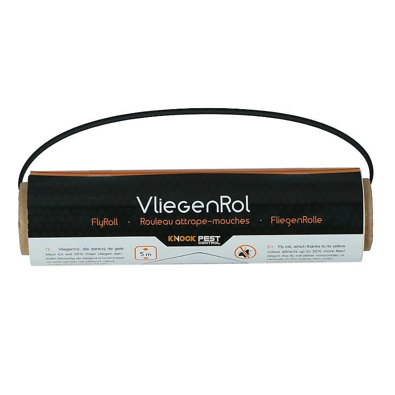 Knock Pest Vliegenkleefrol Geel 5 Meter  | 11247
