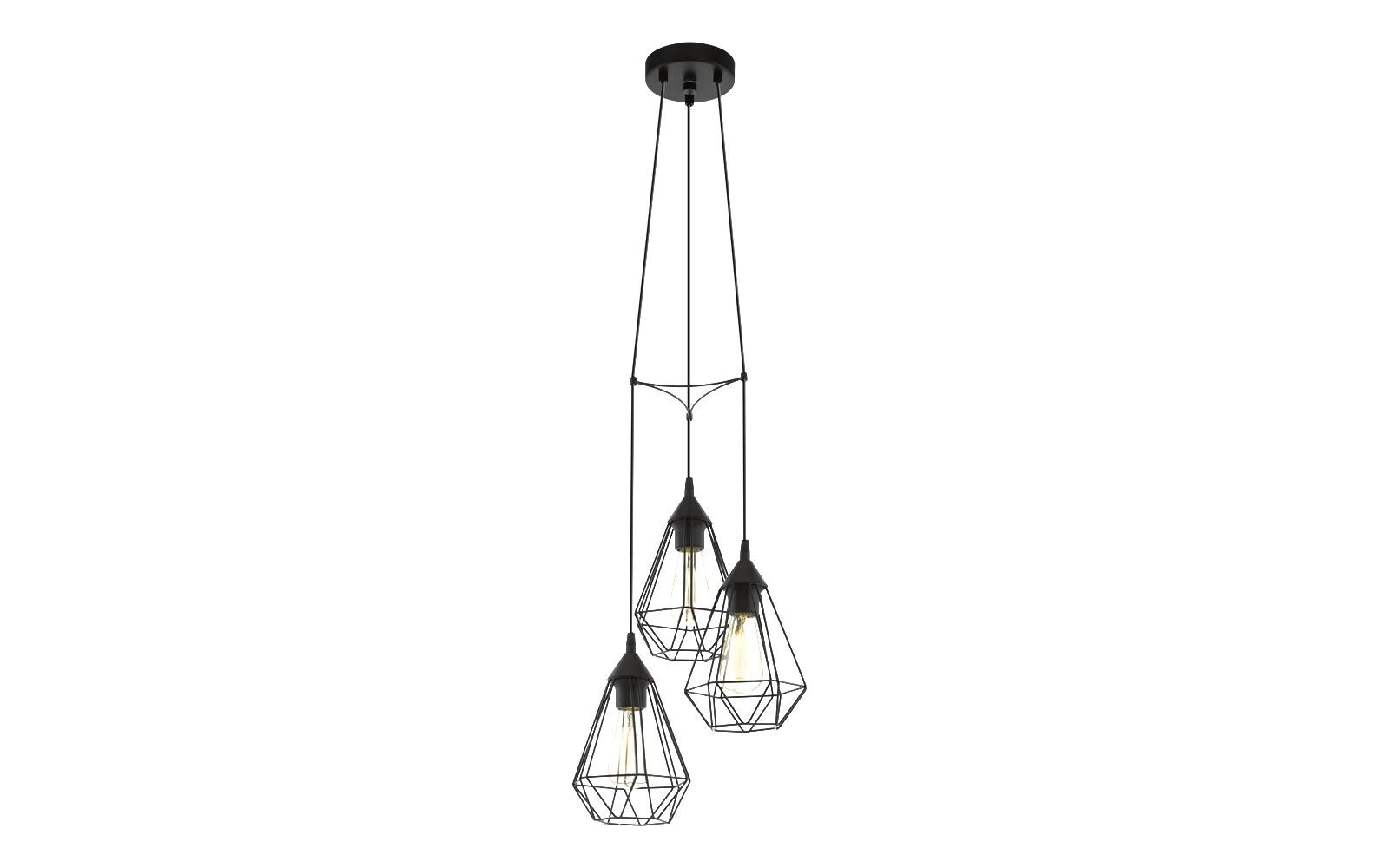 Pendelleuchte TARBES 3x E27, 31 cm SchwarzPendelleuchte, Schwarz
