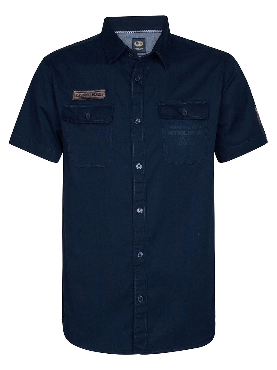 INDÚSTRIAS PETROLÍFERAS<br>Camisa lisa de algodão