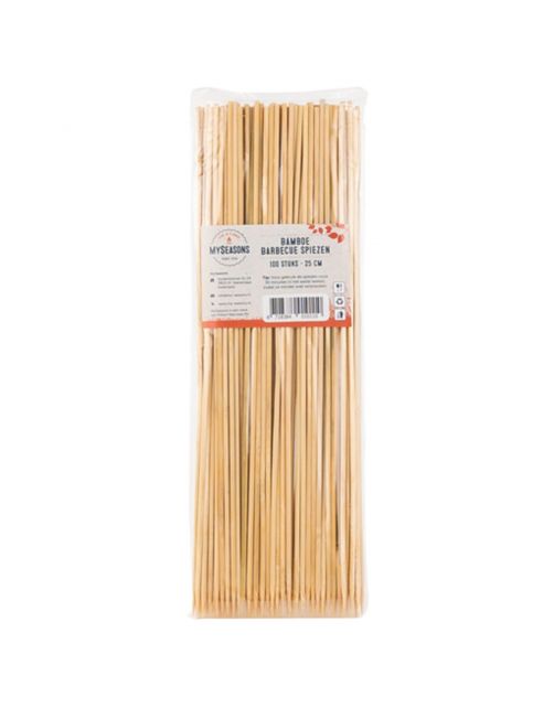 Myseasons Bamboe Spiesen 25 Cm - Barbecue -