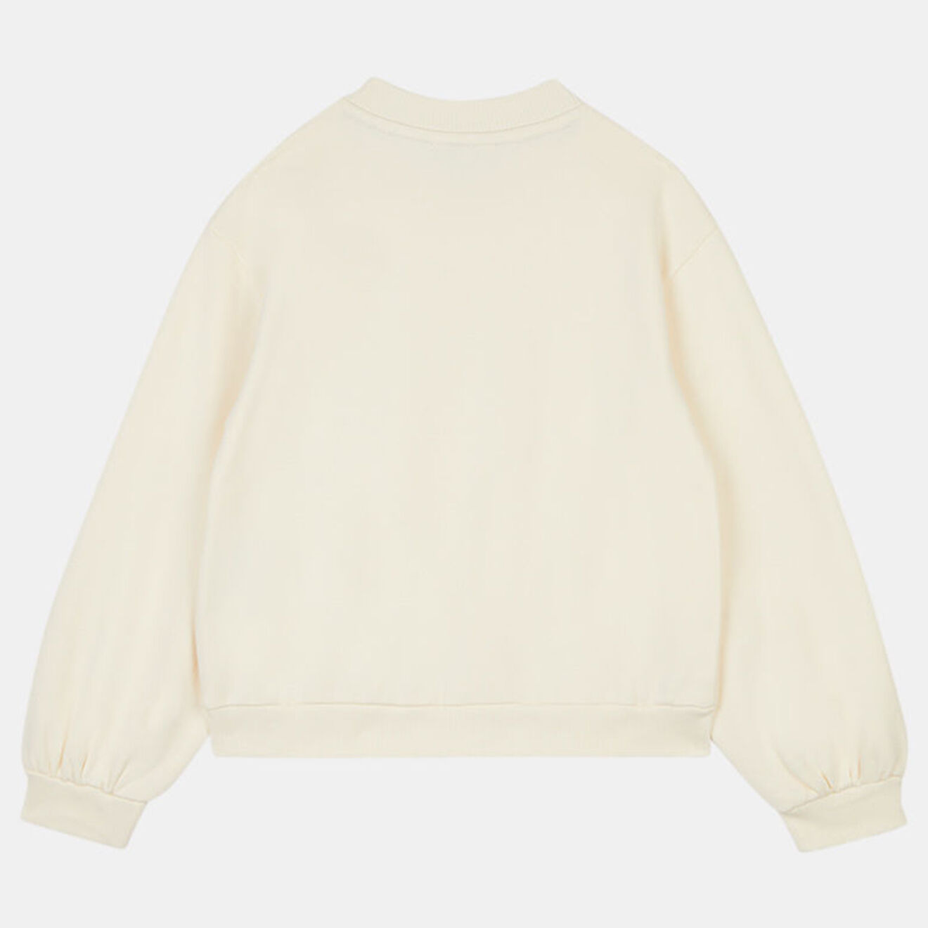 Tommy Hilfiger Sweat en Coton bio à logo ton sur ton écru