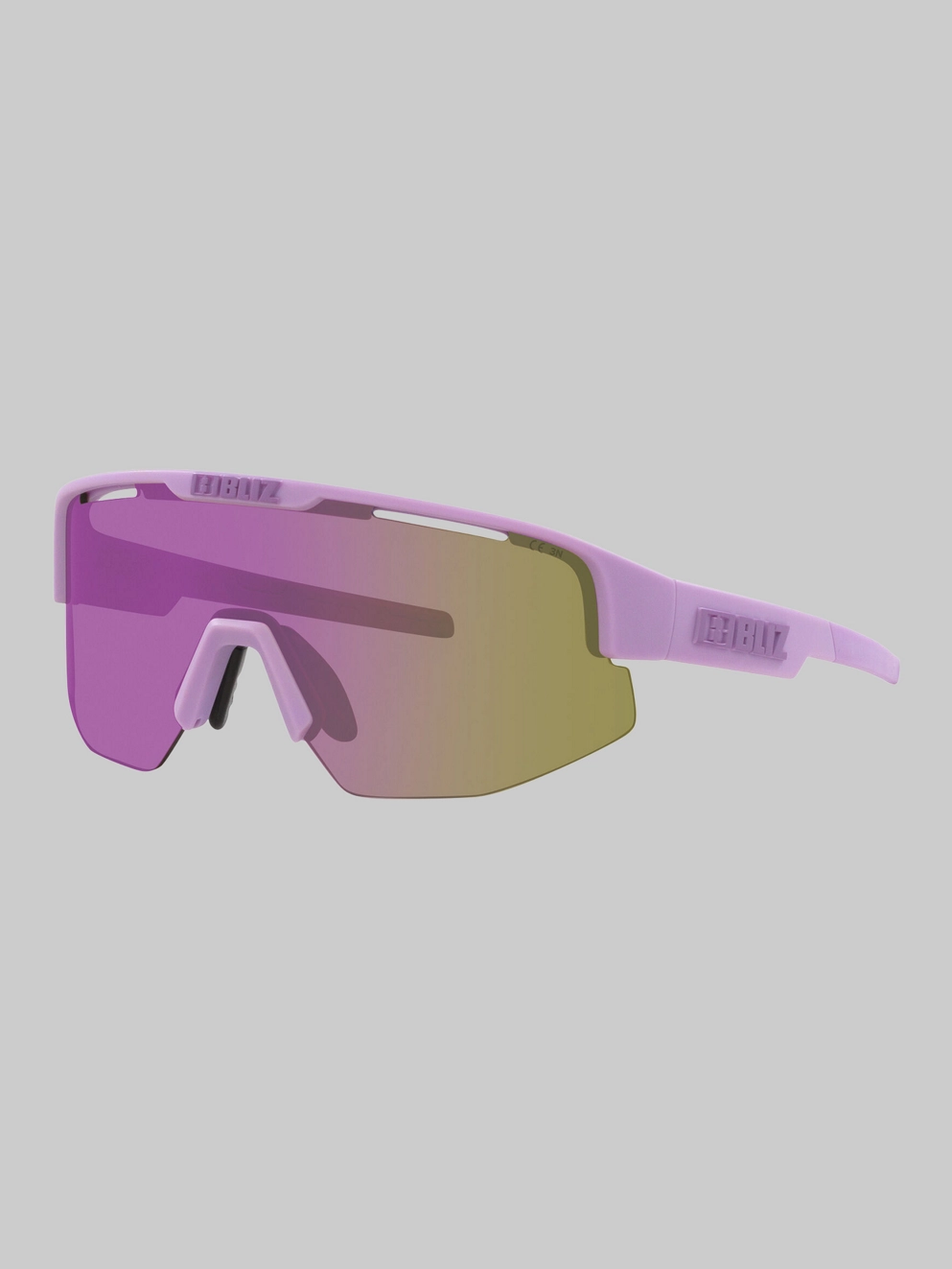 BLIZ Active Eyewear Matrix Small Matt Purple Sunglasses brown w purple multi