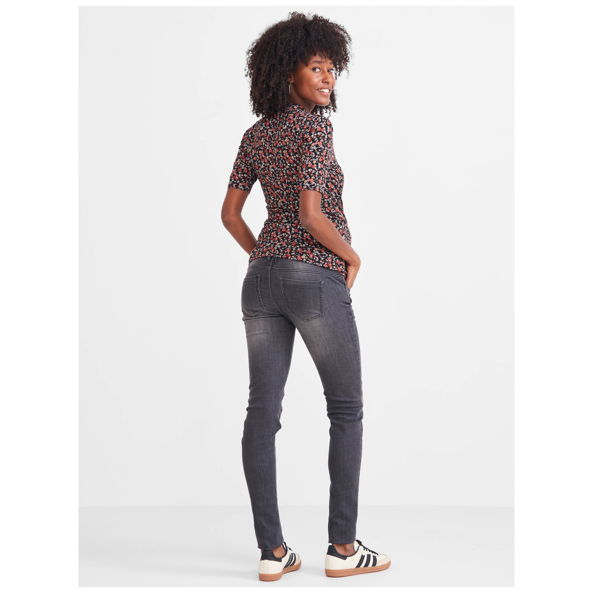 Prénatal zwangerschapsshirt korte mouwen all over print multi