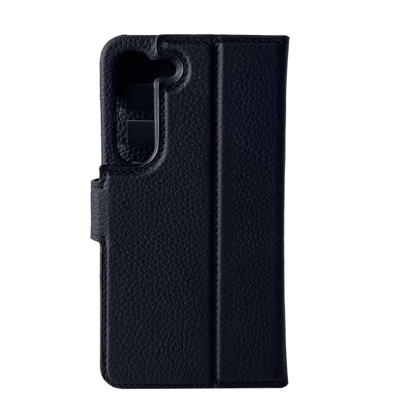 2in1 Samsung Galaxy S23 5G Echtleder Magnet Wallet Case Tasche Flip Cover (JOSSS23-M01) - Schwarz