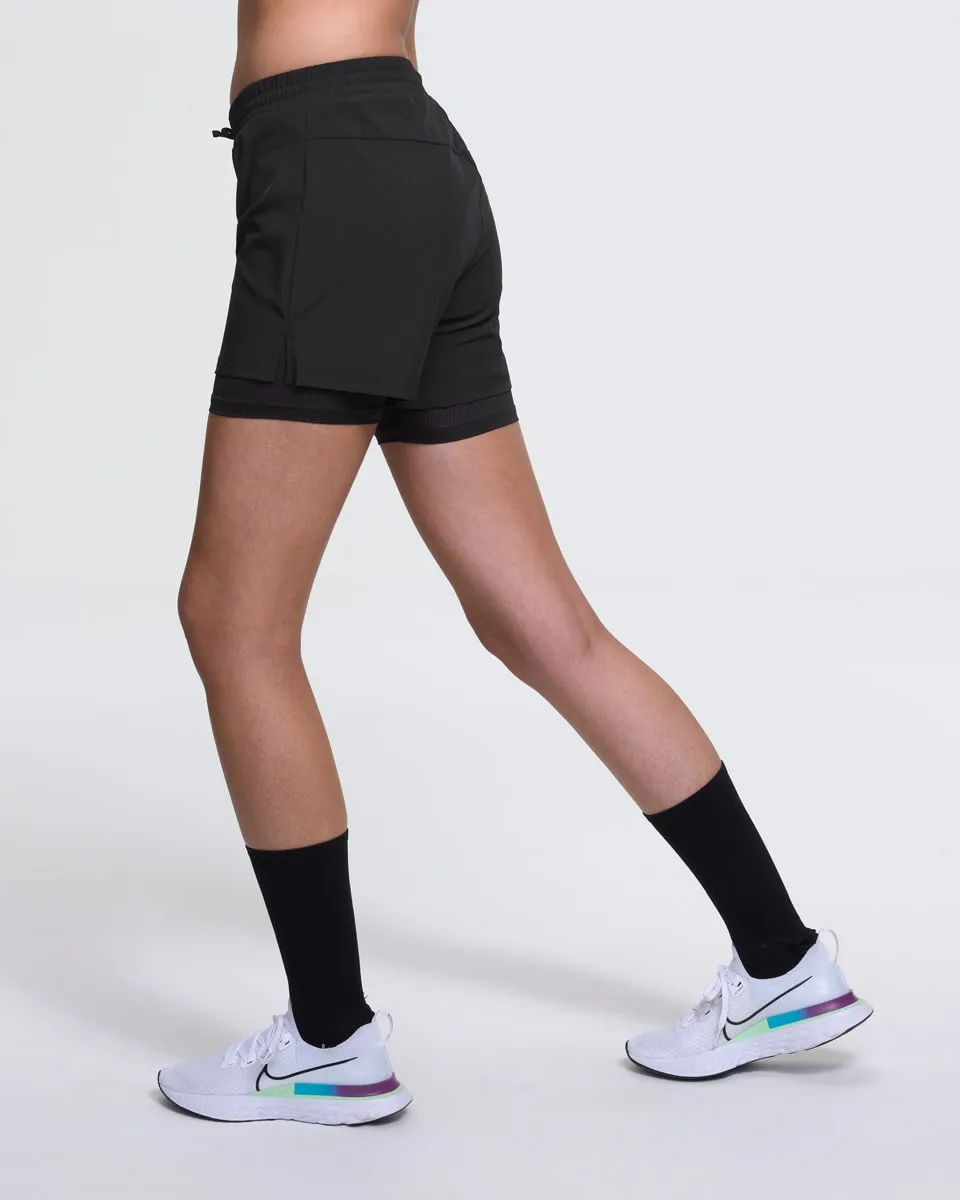 Dæhlie Shorts Run 2 In 1 Wmn Black