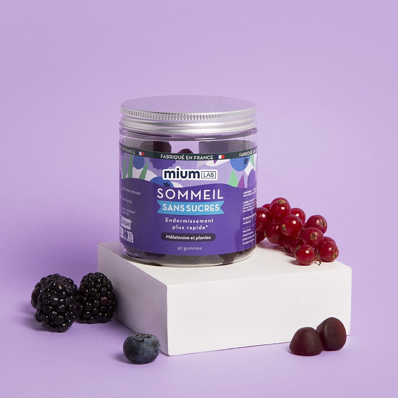 Cure gummies sommeil - Mûre & myrtille - Sans sucres - 2 mois