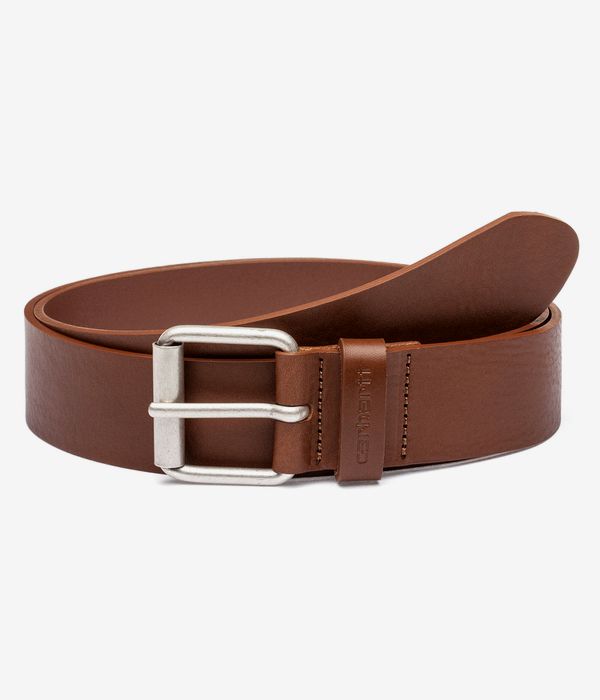 Carhartt WIP Script Leather Gürtel (cognac sliver)