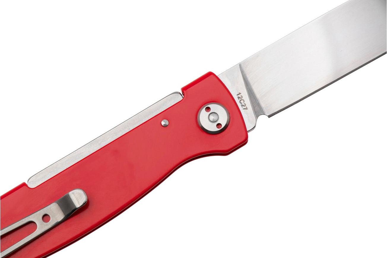 Böker Plus Atlas 01BP0013, Satin 12C27, Red Stainless Steel zakmes