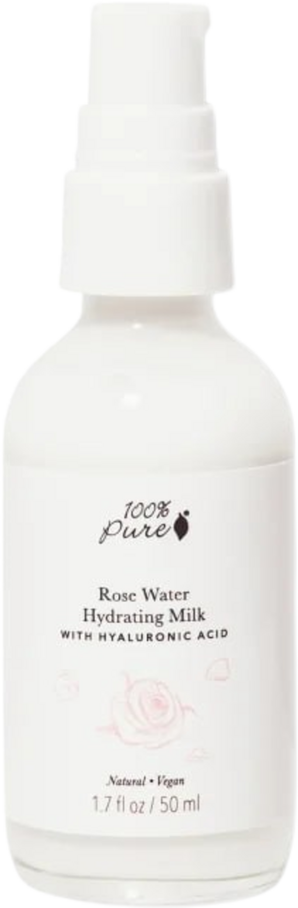 100% Pure  Rose Water Hydrating Milk, 50 ml