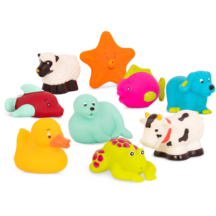 B.TOYS B. Squish & Splash Wasserspielzeug-Tiere Set 1 Mehrfarbig