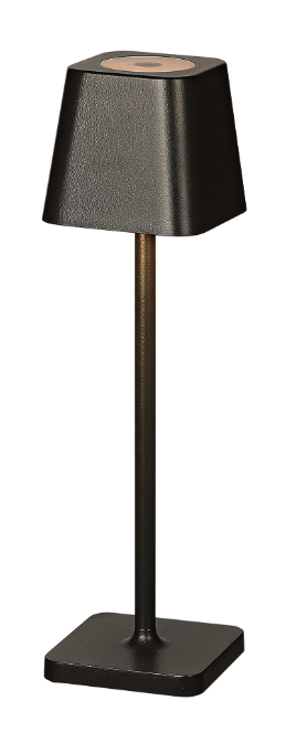Helios Akku Tischleuchte Home Deko Nachttisch Lampe Beleuchtung IP54 (97.905-116A) - Schwarz
