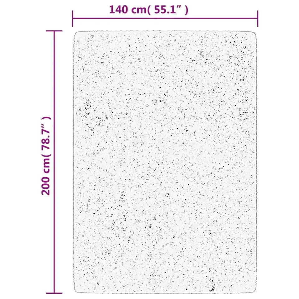 vidaXL - Vloerkleed - Goud - 140 x 200 cm
