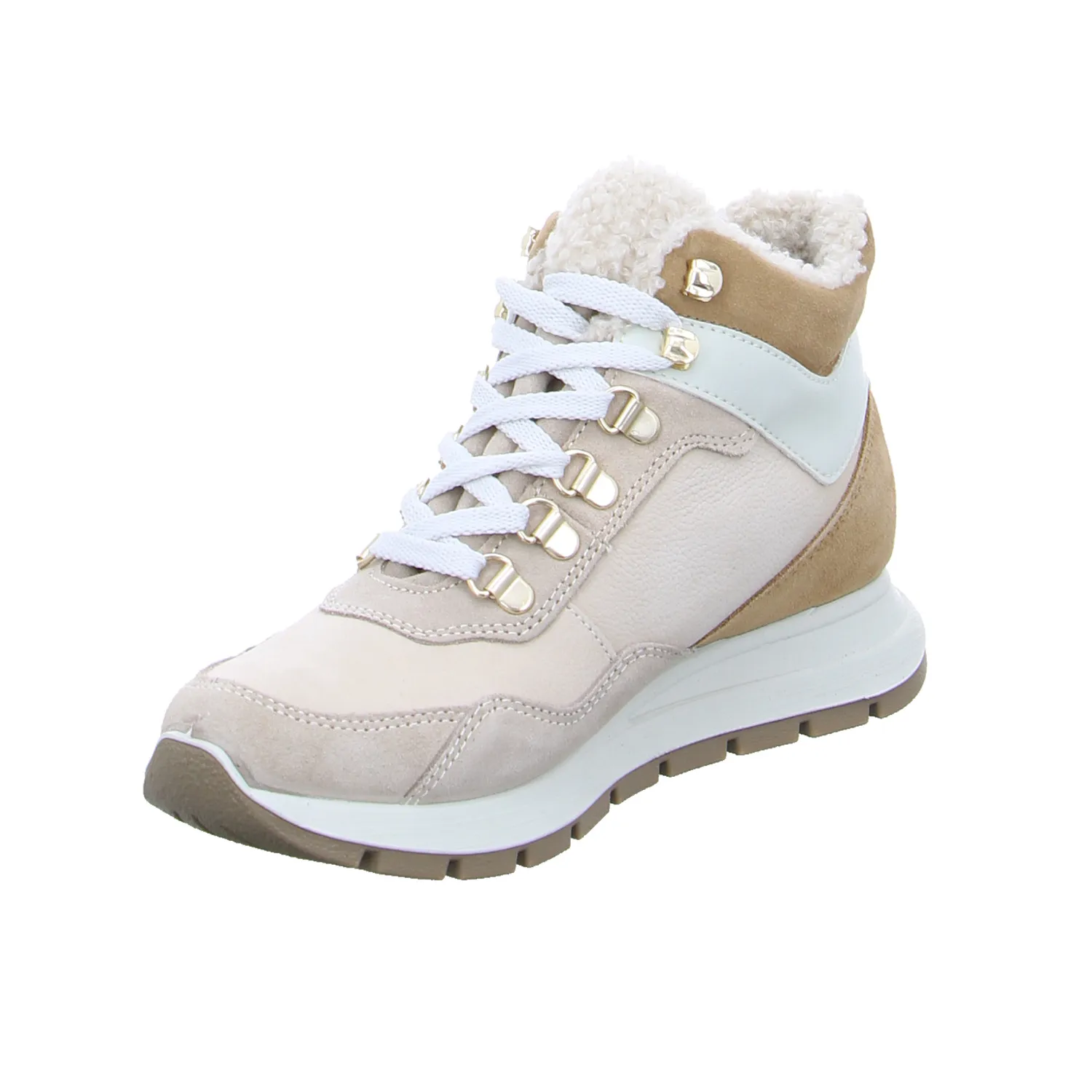 IGI & CO Mid Cut Sneaker Beige Leder  mit Gore-Tex