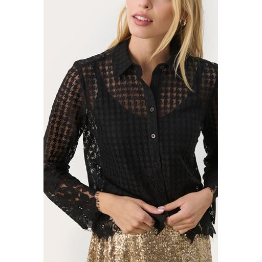 Part Two MariettaPW Skjorte, Black, 44