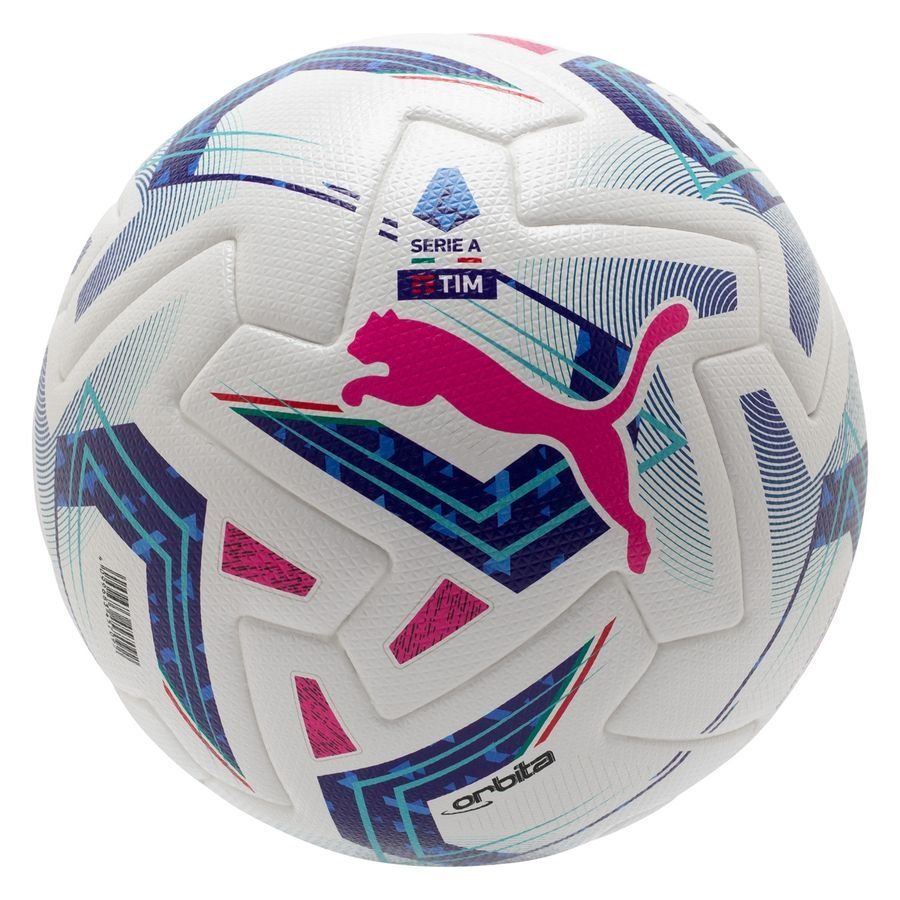 PUMA Ballon Serie A Orbita FIFA Quality Pro Ballon de Match - Blanc/Bleu/Crépuscule
