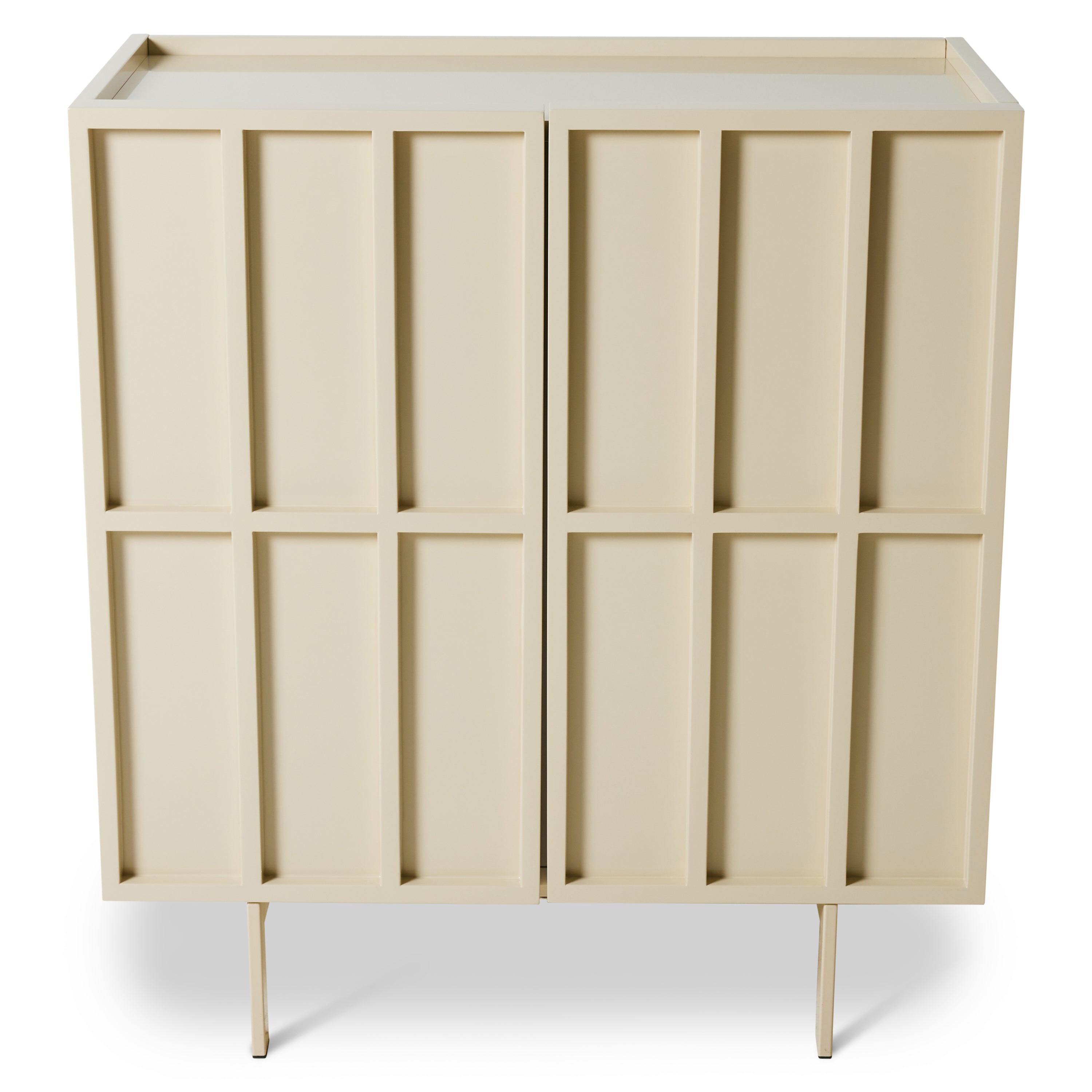 HKliving Cupboard Opbergkast - Glossy Cream