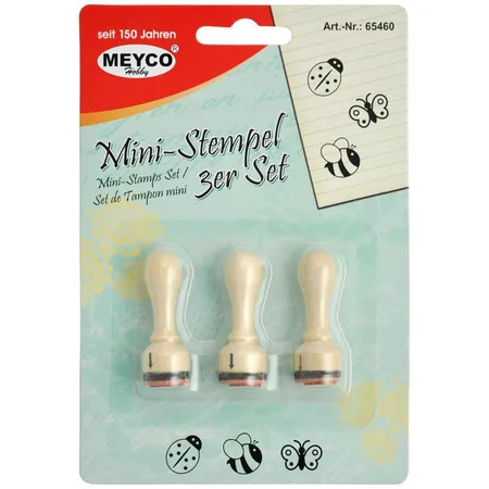 Meyco Mini-Stempel Lehrerstempel Bine Schmätterling Käfer