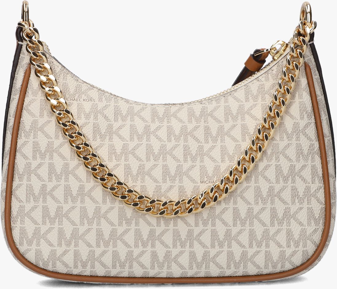 MICHAEL KORS beige michael kors schoudertas sm chain pouchette