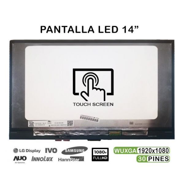 Ecrã led Tátil de 14