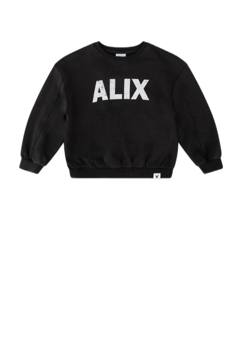 Alix the Label sweater met logo zwart