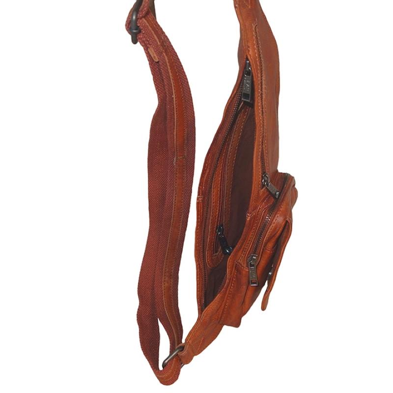 Bear Design Crossbody - Rugzak Bodybag Renee Cognac
