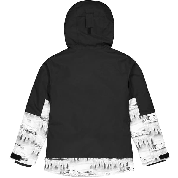 Veste snowboard PICTURE DAUMY JKT JR BLACK MOOD PRINT HONEY