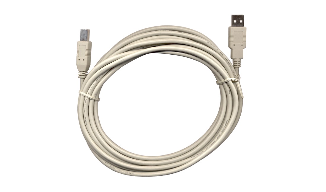 USB Kabel A/B stik, 5 M