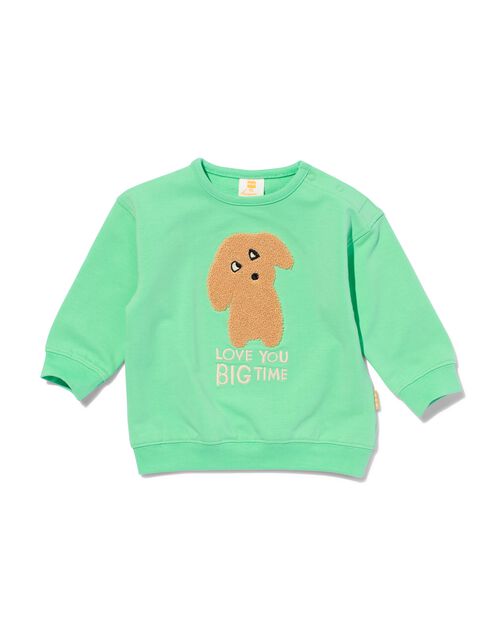pull love you big time pour nouveau-né  vert
