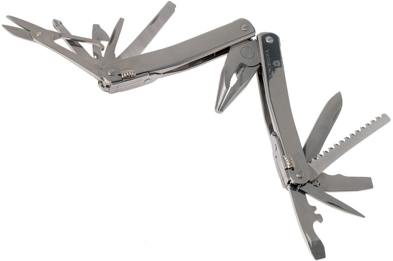 Victorinox SwissTool Spirit X Plus Ratchet 3.0236.L multitool, lederen foedraal