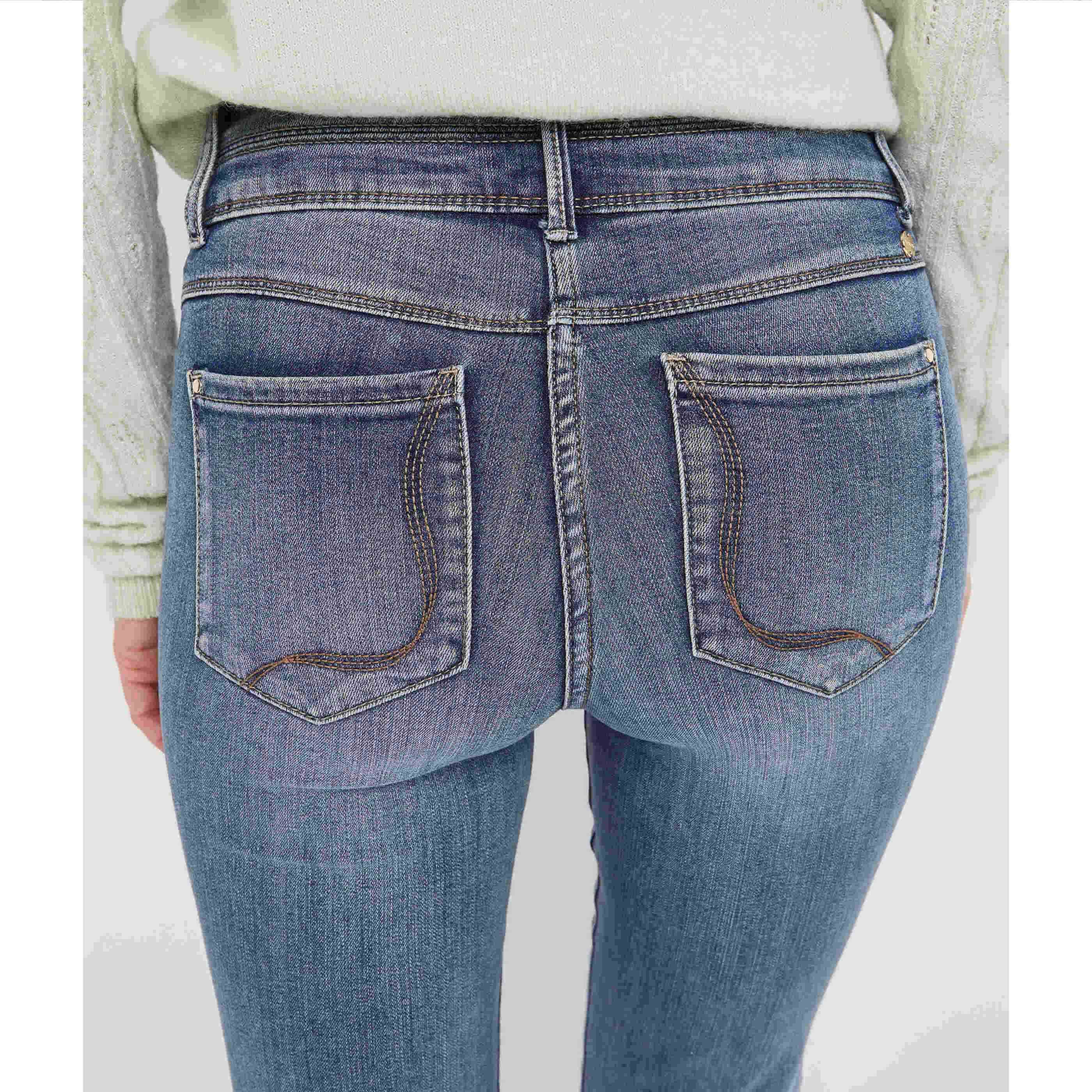 Jean droit taille haute ROME femme - LIGHT STONE