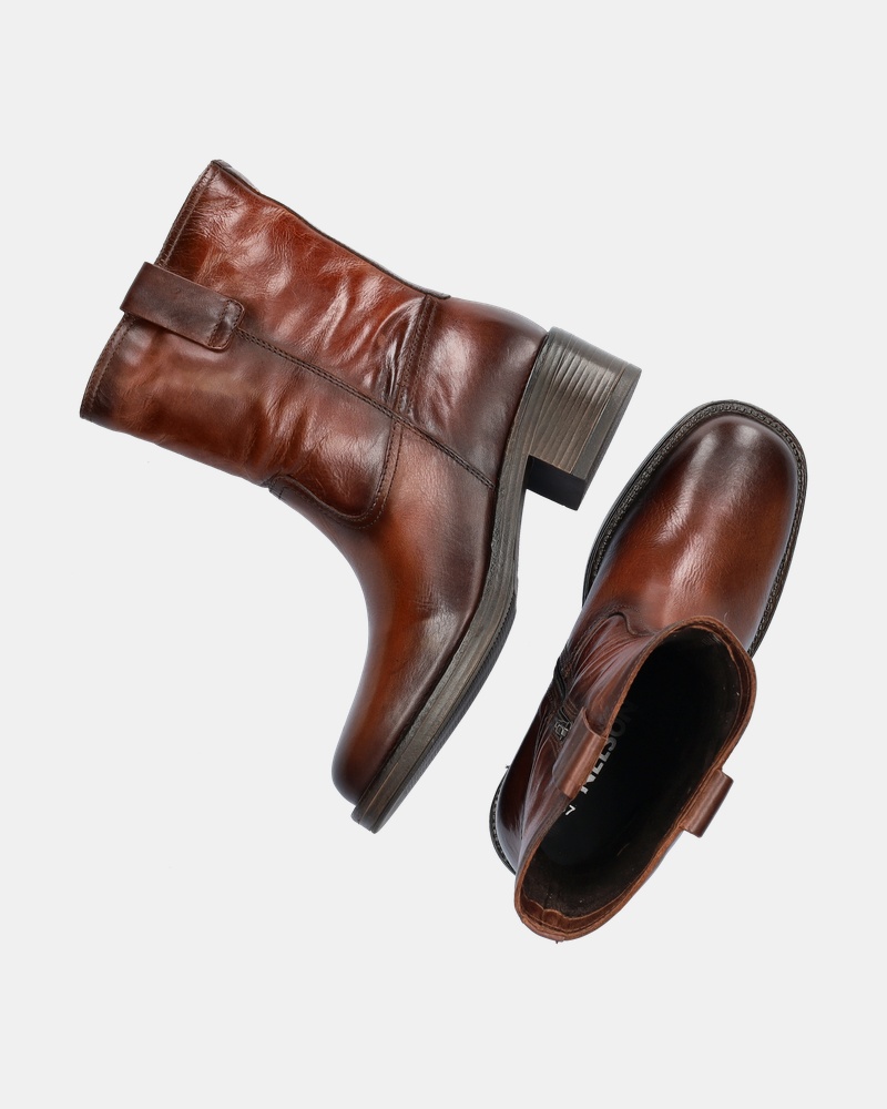 Nelson Rits- & gesloten boots  - cognac