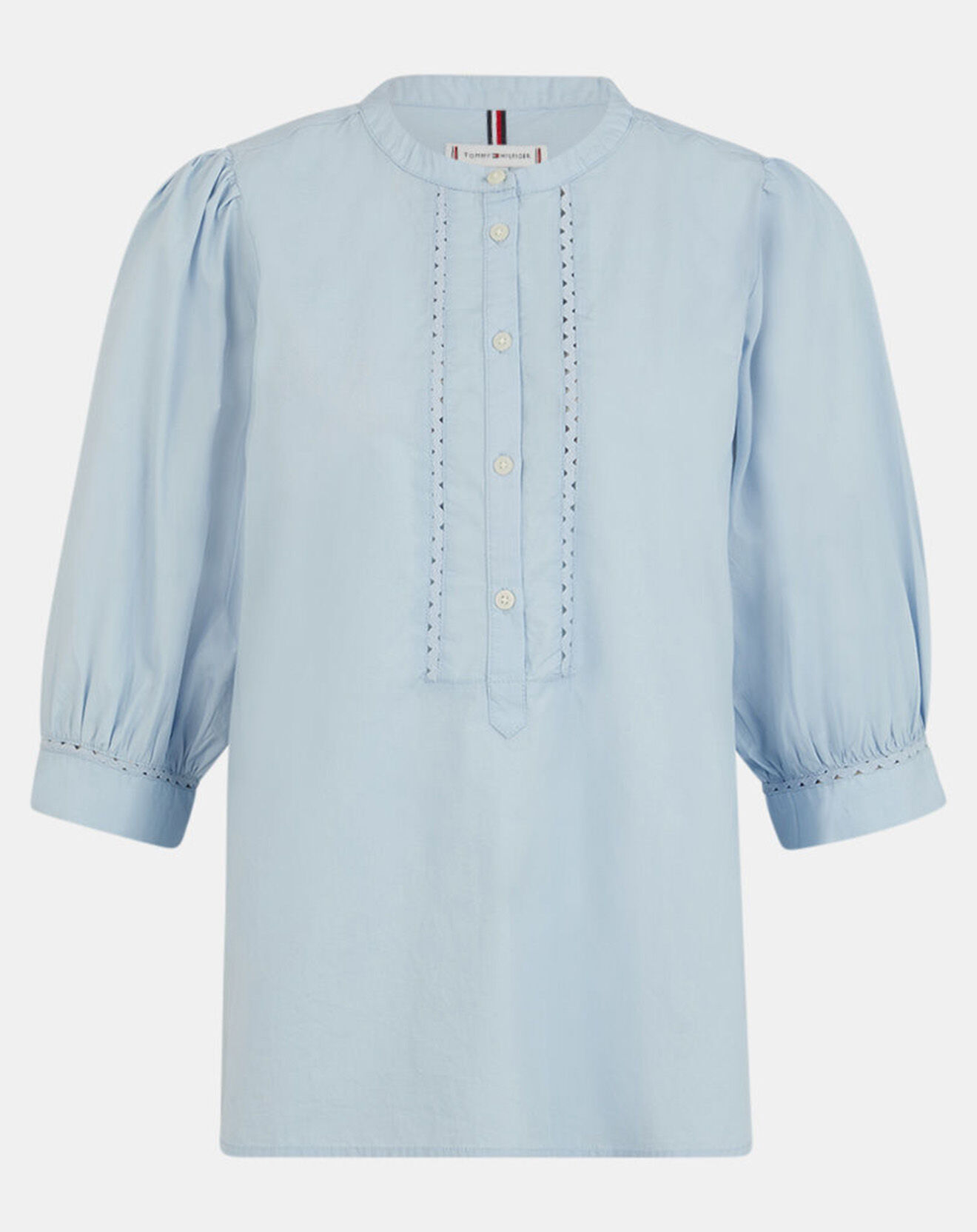 Tommy Hilfiger Blouse crafted Henley bleu ciel