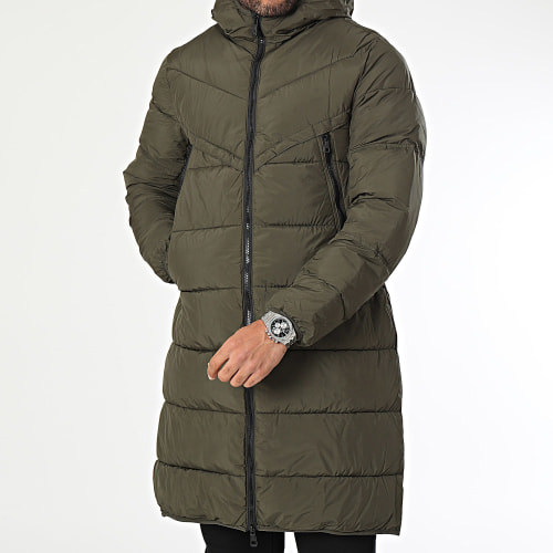 Doudoune Capuche Vert Kaki