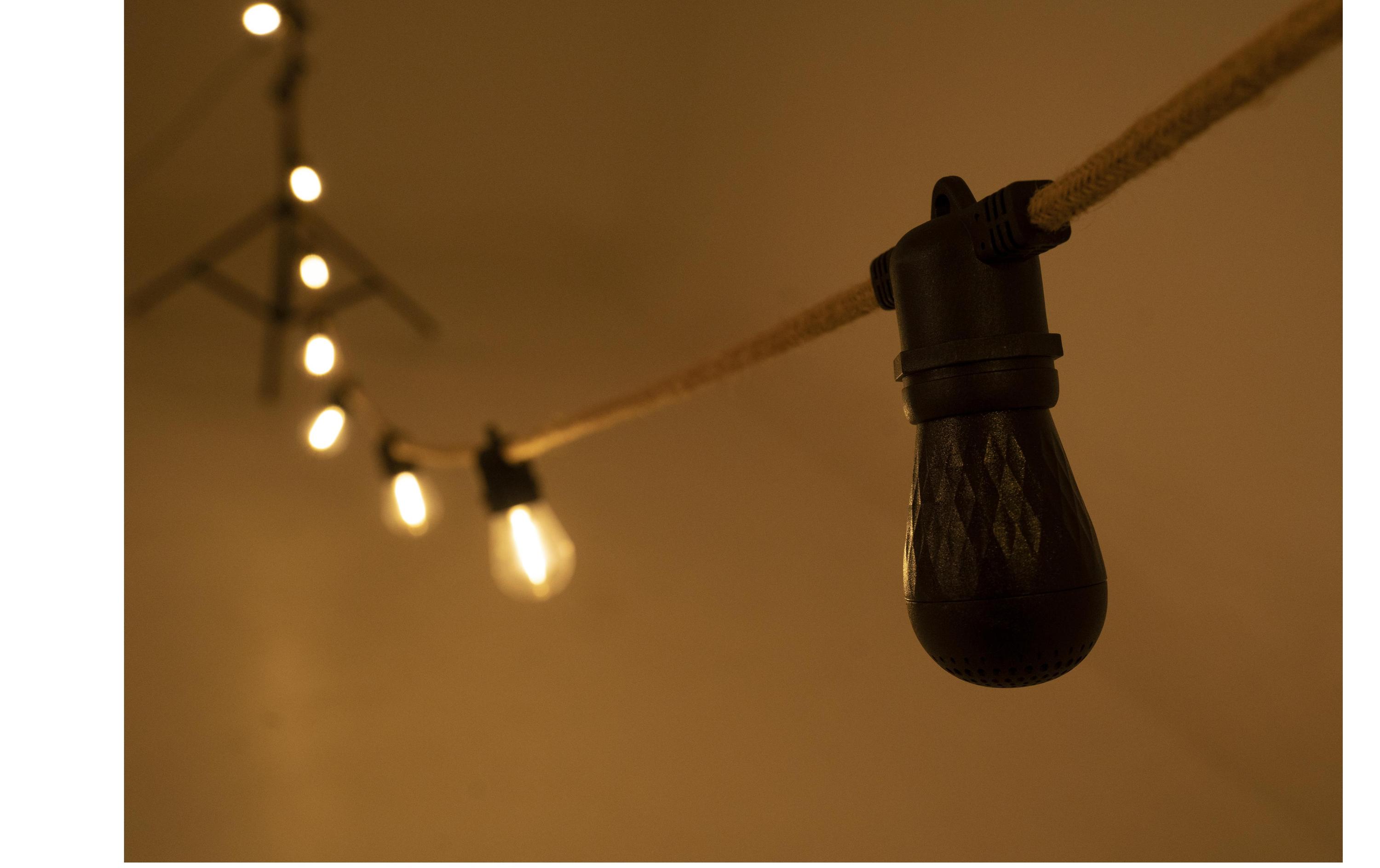 Lichterkette mit LautsprecherSaitenlicht mit Lautsprecherbirne