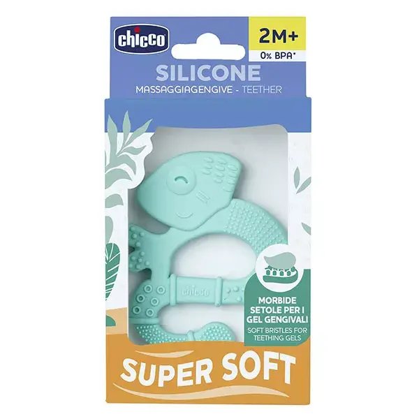 Mordedor Chicco +2m Macio e Limpo Iguana Azul