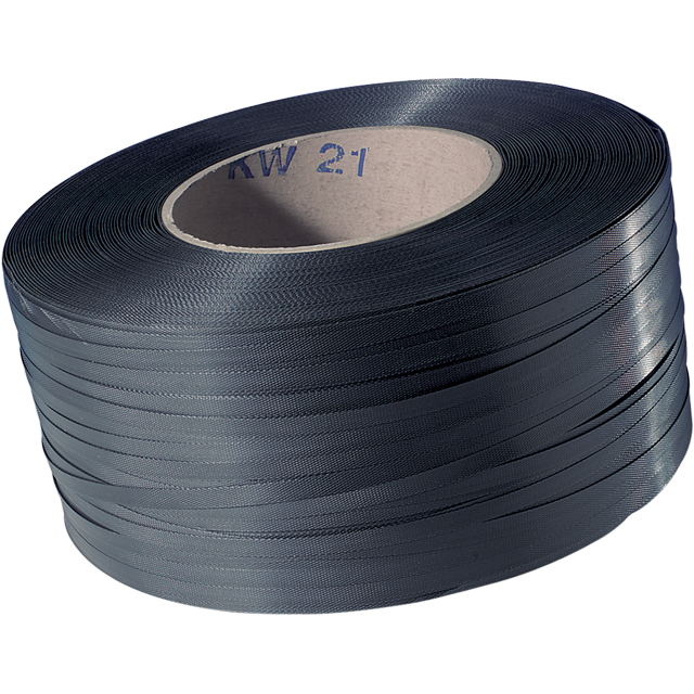 Omsnoeringsband, PP, 16mm, kern 200mm, 2500m, zwart