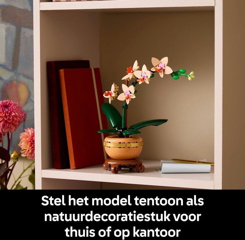 LEGO - Botanicals - Miniorchidee - Decoratief Model - Terracottakleurige Bloempot