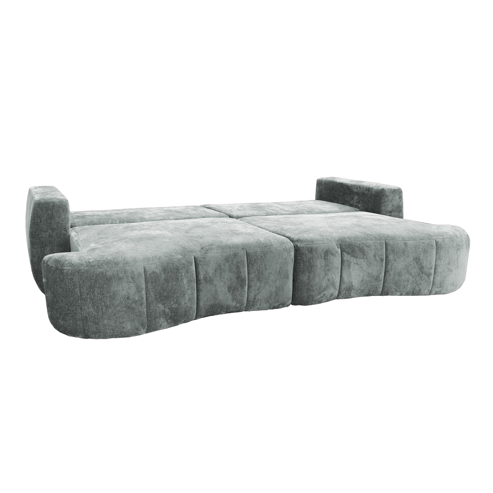 Big Sofa - hellgrau - Boxspringfederung - 292 cm