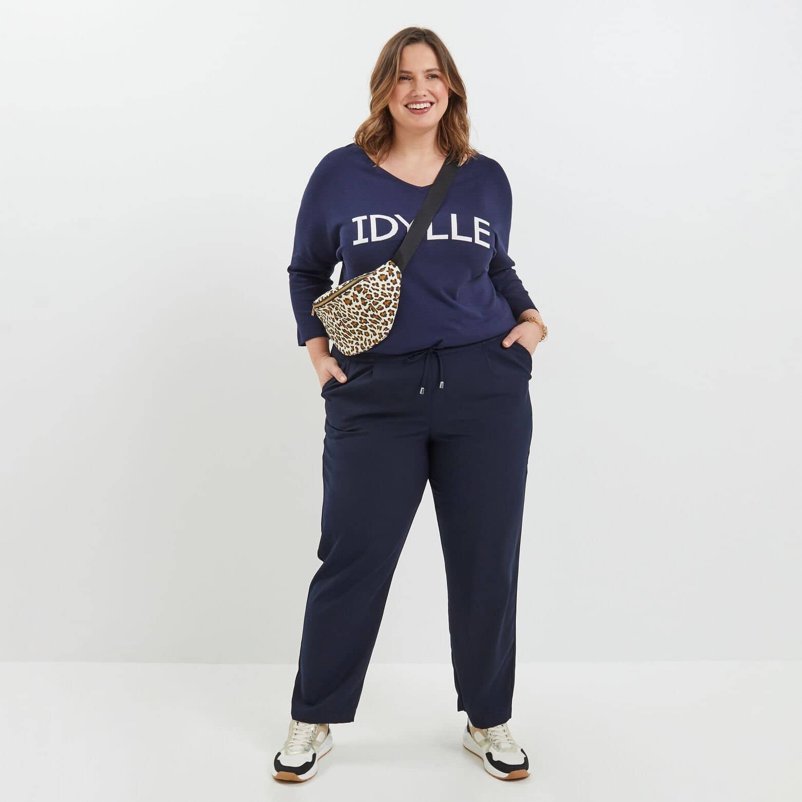 Pull message femme