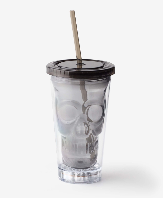 LED-Becher mit Strohhalm