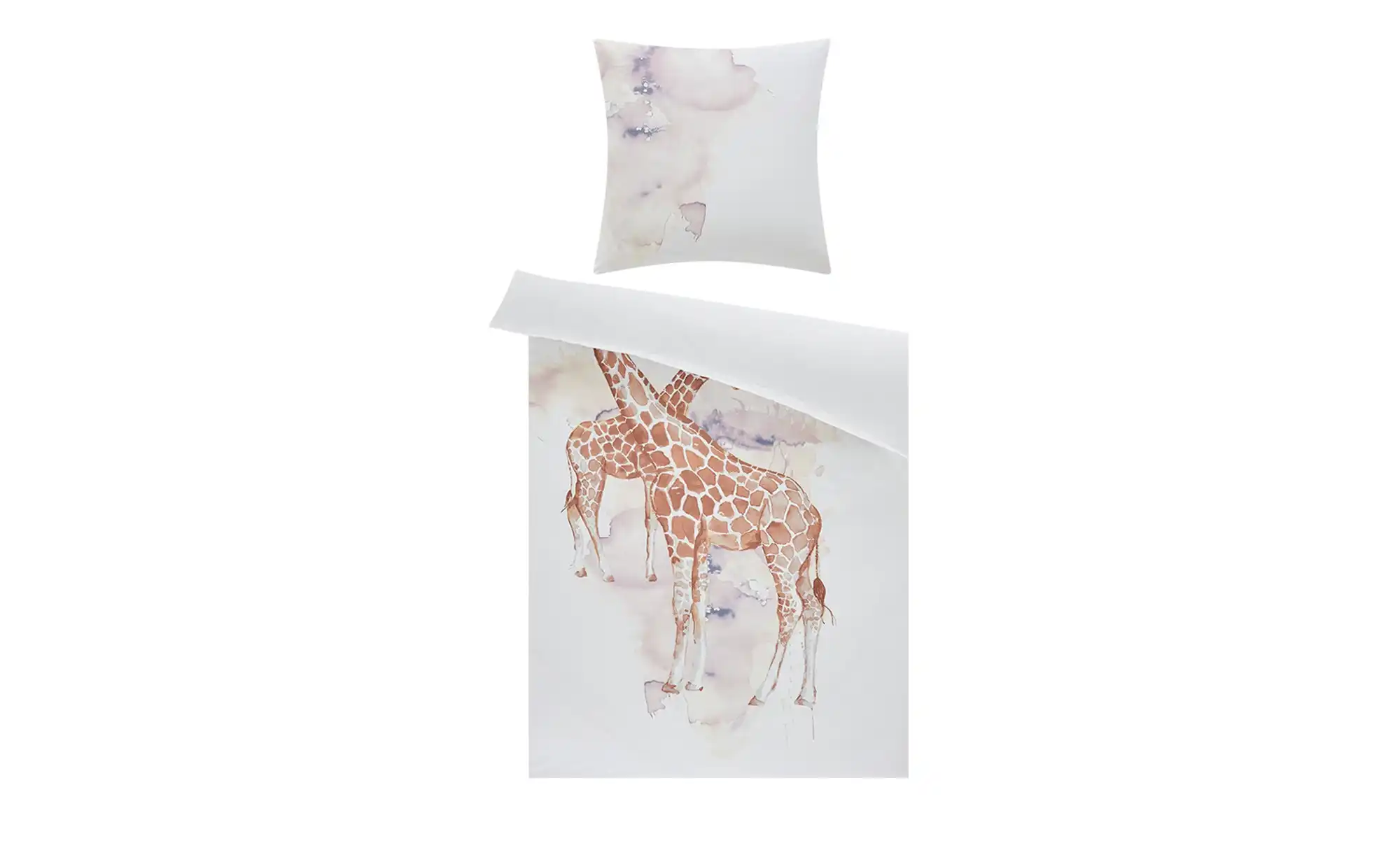 como Satin Bettwäsche Giraffe