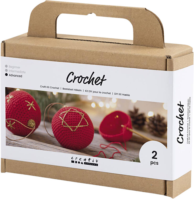 Creativ Company DIY Kit Hækle, Julekugler