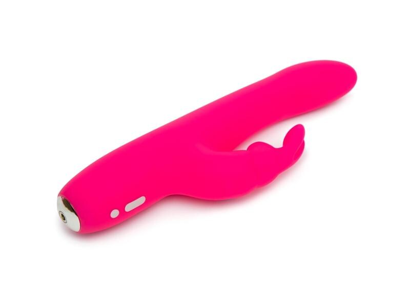 Happy Rabbit Vibrator Curve Slim Rabbit Pink Schlanker Rabbit Vibrator aus samtweichem Silikon