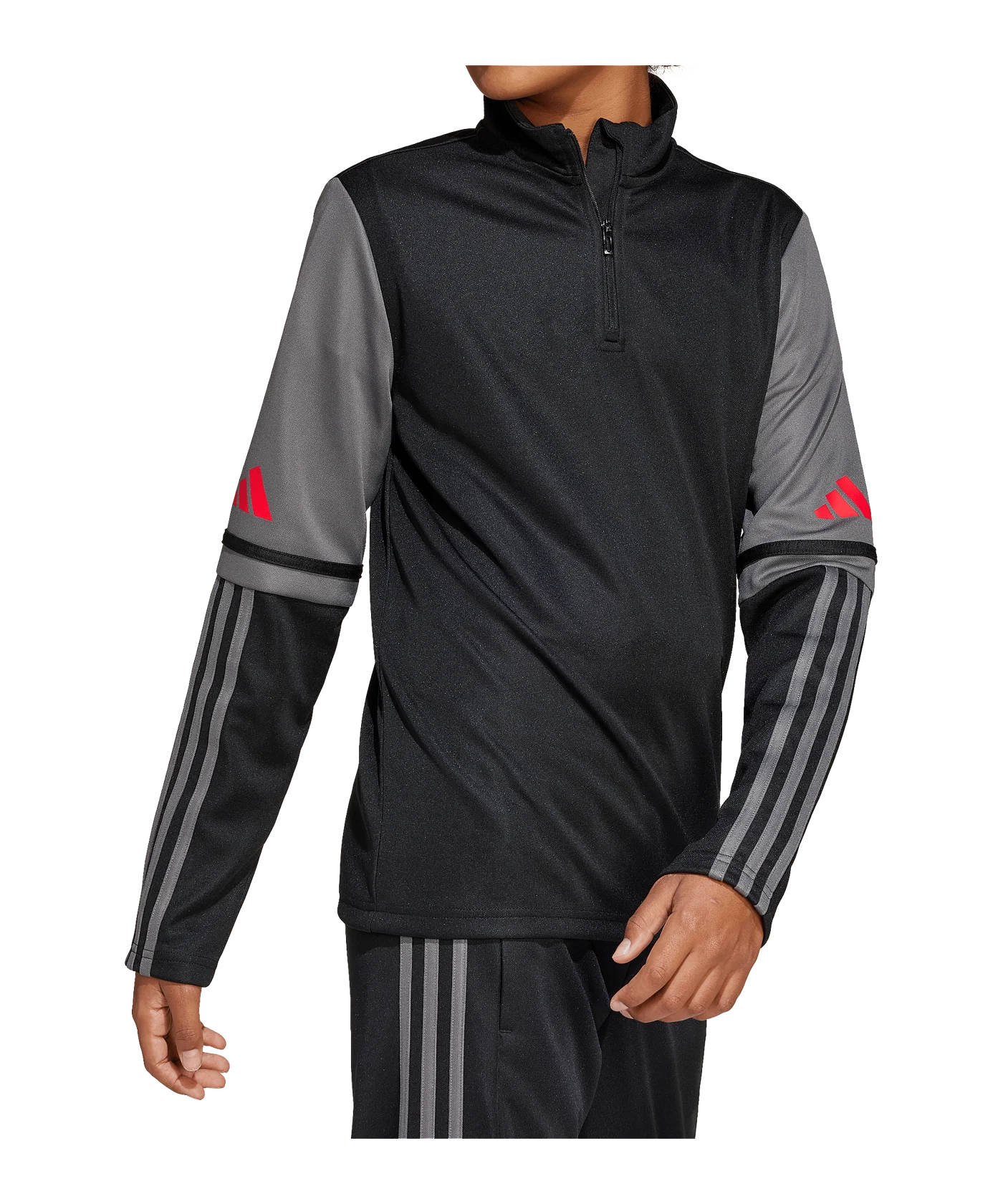 adidas Squadra 25 HalfZip Sweatshirt Kids Schwarz