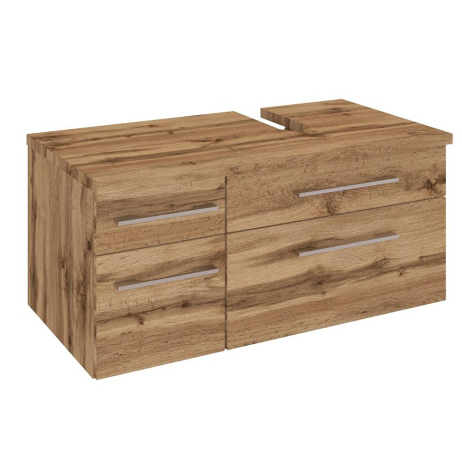 Unterbeckenschrank DAVOS - Wotaneiche - 90 cm breit - rechts