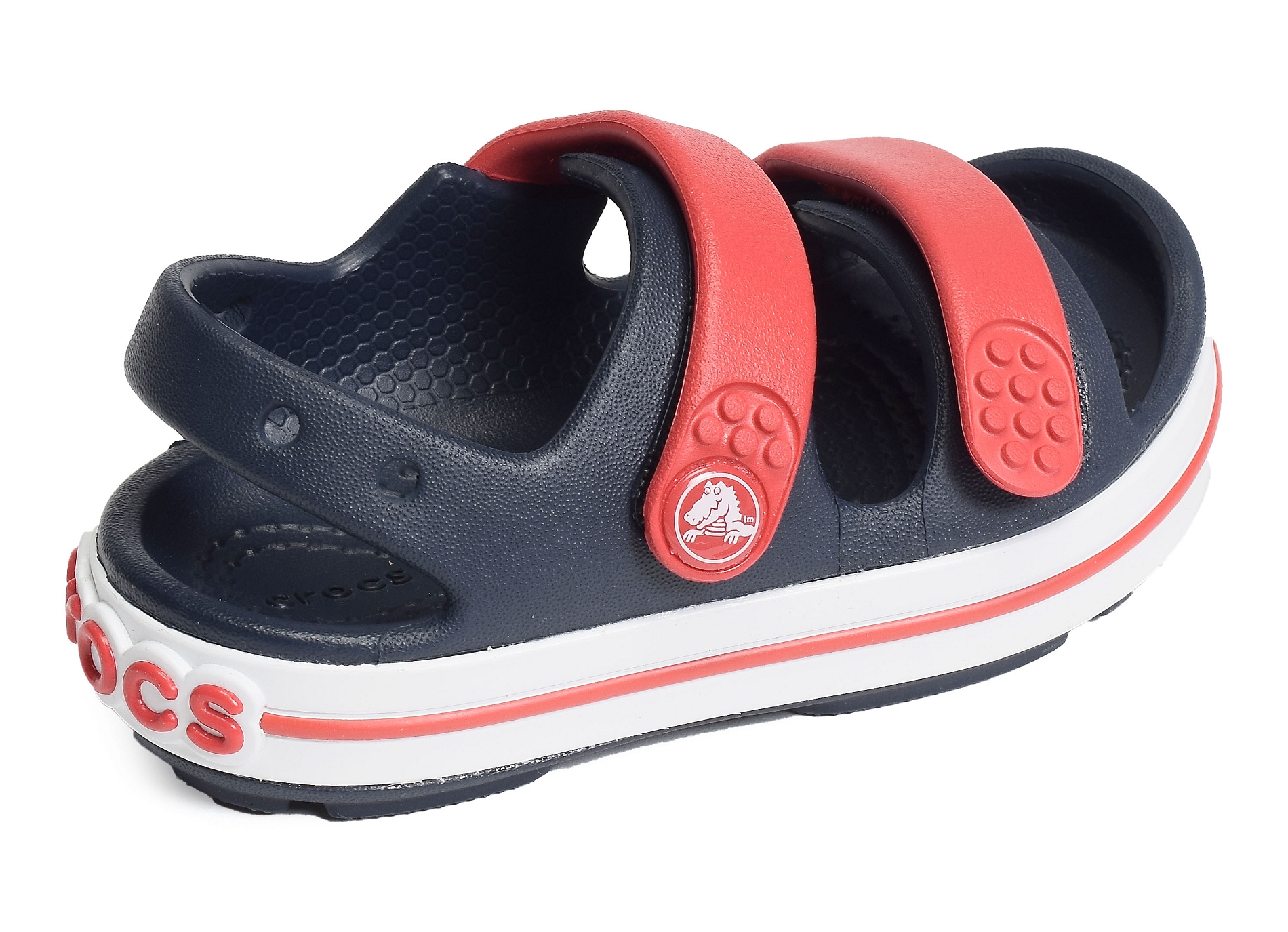 Crocband cruiser sandal boy marine rouge